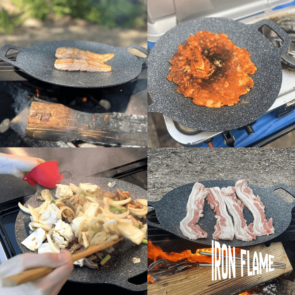 IronFlame 32cm - Eleva tus preparaciones a gas, parrilla y camping