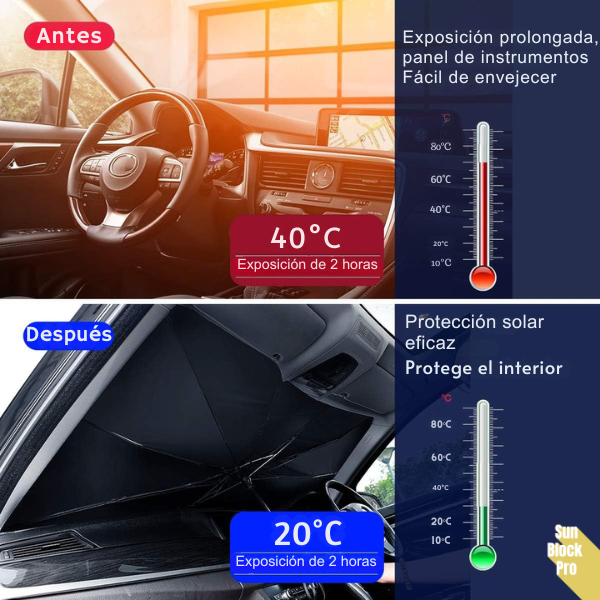 SunBlock Pro – Parasol Plegable para auto