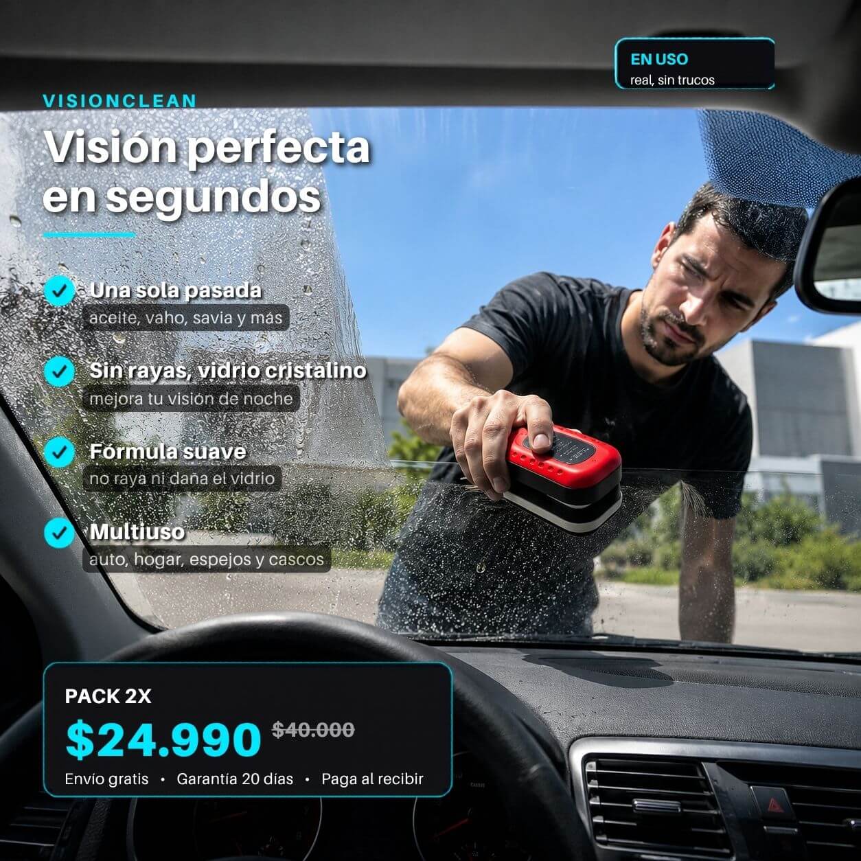 VisionClean - Esponja Anti Empañante OFF%