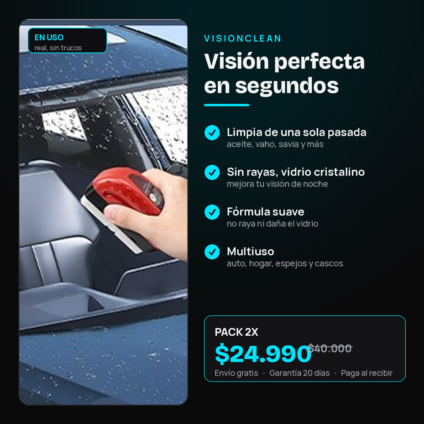 VisionClean - Esponja Anti Empañante OFF%